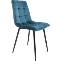 Стул AksHome Dallas 76331 (велюр, бирюзовый/черный)