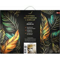 Картина по номерам Феникс+ Девушка в перьях 67980