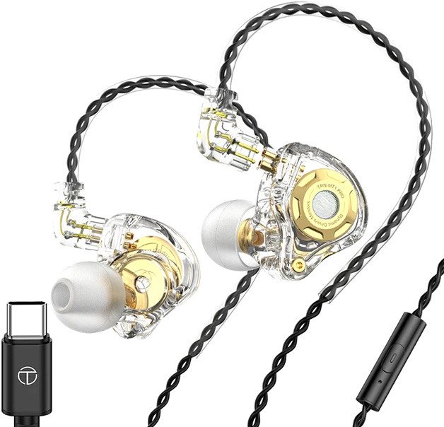 

Наушники TRN MT1 Pro USB Type-C (прозрачный, с микрофоном)