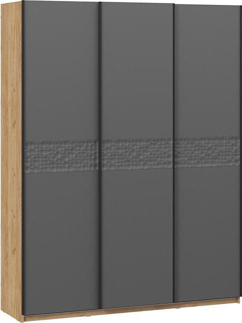 

Шкаф-купе Трия Оскар Скания Т2 1800 268693 (ручка черная/дуб крафт золотой/серый графит/графит матовый)