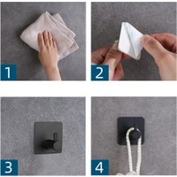 Планка с крючками Saniteco 6407001004A (черный)