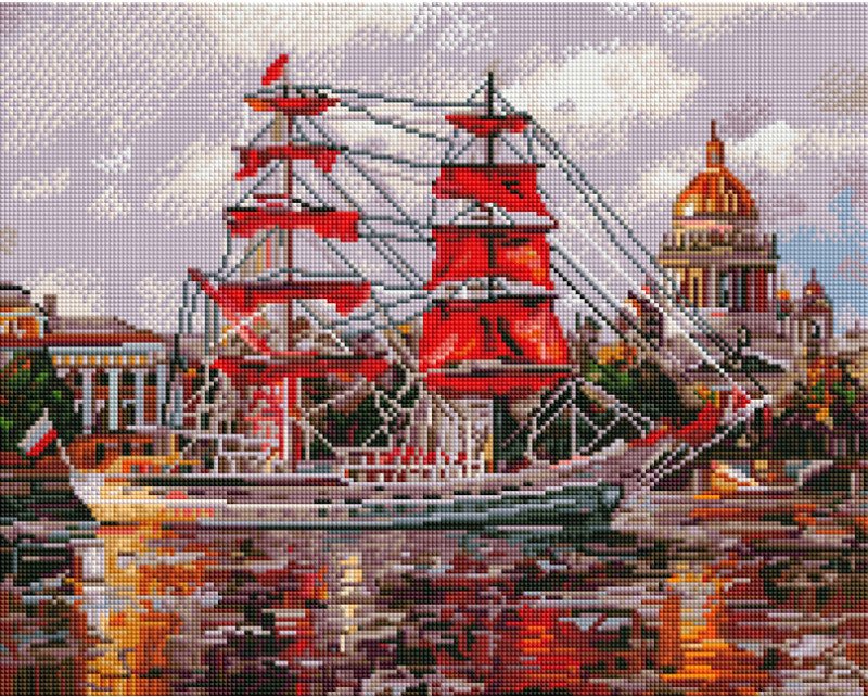 

Алмазная мозаика Белоснежка Санкт-Петербург. Нева. Алые паруса 993-AT-S