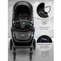 Коляска прогулочная «книга» Amarobaby Somnium AB25-10SOMNIUM/09 (черный)