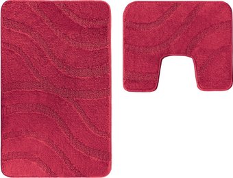 Набор ковриков Maximus Symphony 2577 (50x80/40x50, бургунди)