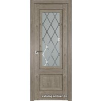 Межкомнатная дверь ProfilDoors 2.90XN L 90x200 (каштан темный/стекло матовое ромб)