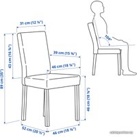 Обеденная группа Ikea Нордвикен/Кэттил 294.288.03 (белый/серый)