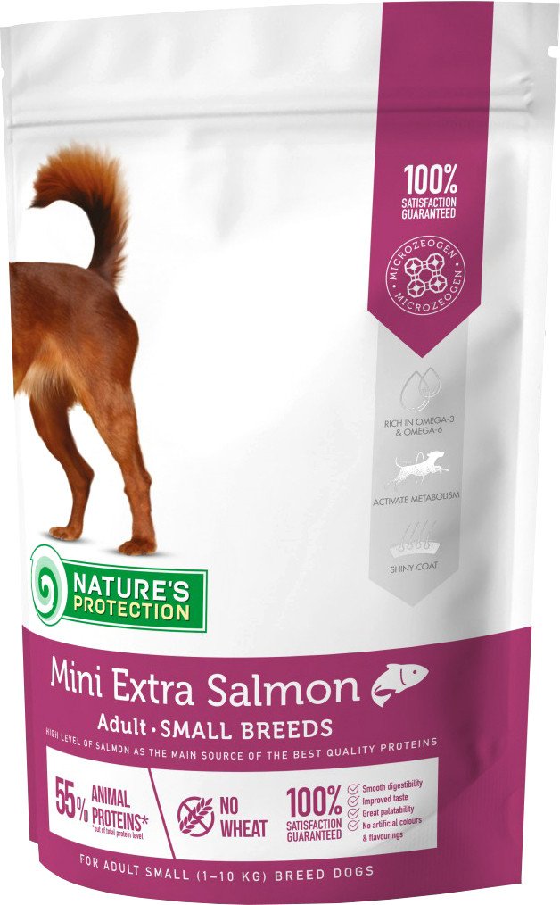 

Сухой корм для собак Nature's Protection Mini Extra Salmon Adult Small Breeds NPS45736 500 г