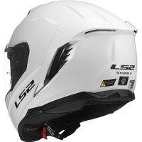 Мотошлем LS2 FF818 Storm III Solid (2XS, белый глянец)