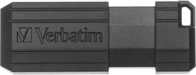 

USB Flash Verbatim PinStripe черный 64 GB (49065)