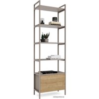 Стеллаж Crafto Бонд Мини Лофт 05 600x320x1900 (латте/дуб)