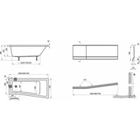 Ванна Ravak Be Happy II 170x75 L