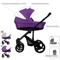 Универсальная коляска BEBETTO Magnum (2 в 1, 351, черная рама)