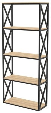 

Стеллаж TMB Loft Саймон ЛДСП 120x40x160 (дуб небраска натуральный)
