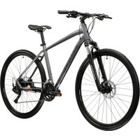 Велосипед Kross Evado 5.0 L 2025 (серо-черный)