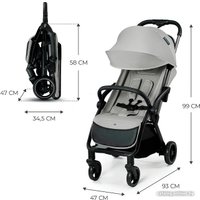 Коляска прогулочная «книга» KinderKraft Apino (серый)