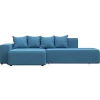 Угловой диван Лига диванов Лига-079 левый 129814L (рогожка амур 10 голубой)