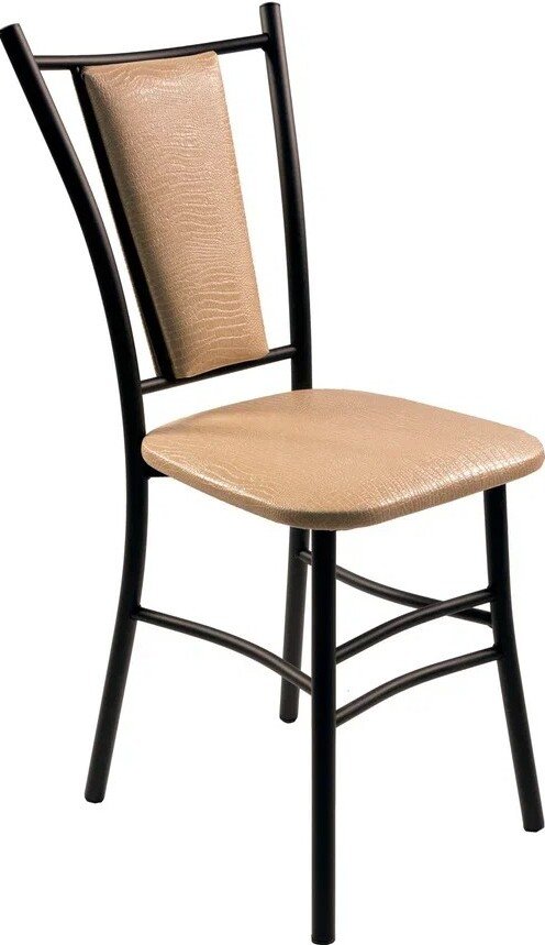 

Стул ВВР Марсель (бежевый крокодил/черный, экокожа)