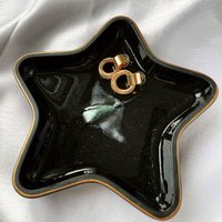 Подставка декоративная Wood_N_Sea Звезда (черный)