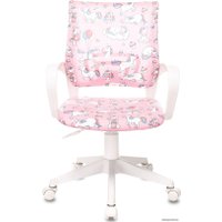 Компьютерное кресло Бюрократ Burokids 1W (розовый единороги/пластик белый)