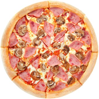 Domino's Ветчина и грибы (тонкое, средняя)