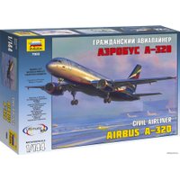 Сборная модель Звезда Гражданский авиалайнер Аэробус А-320