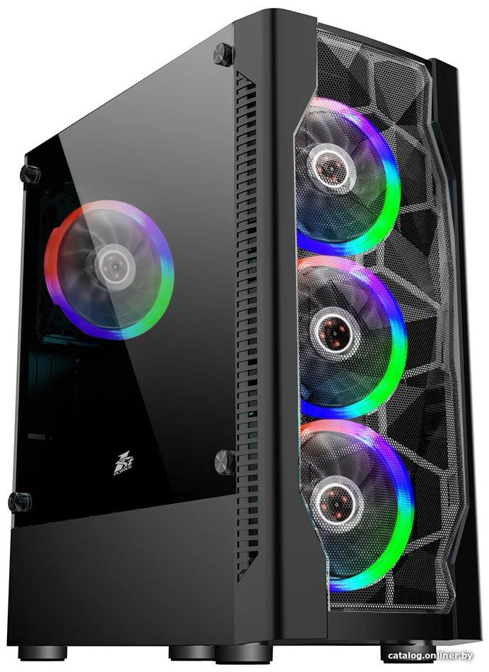 Корпус 1stPlayer DK D4 Black D4-BK-4R1