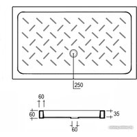 Душевой поддон RGW CR-147 70x140