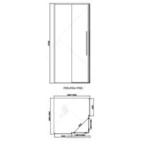 Душевой уголок RGW SV-31B 90x90 (черный/прозрачное стекло)