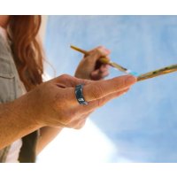  Oura Ring 4 Ceramic (синий, размер 9)