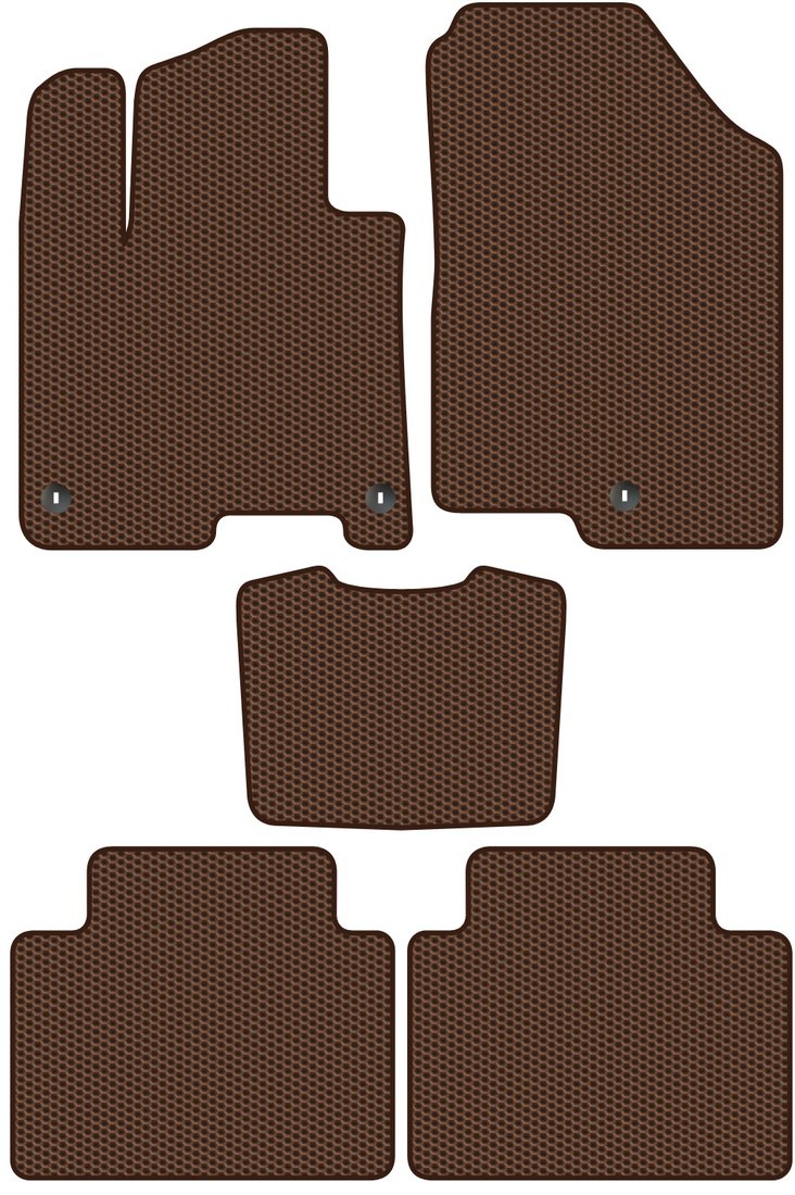 

Комплект ковриков для авто Alicosta Kia Sportage V (suv) 2021 - Н.В. (коричневый, сота)