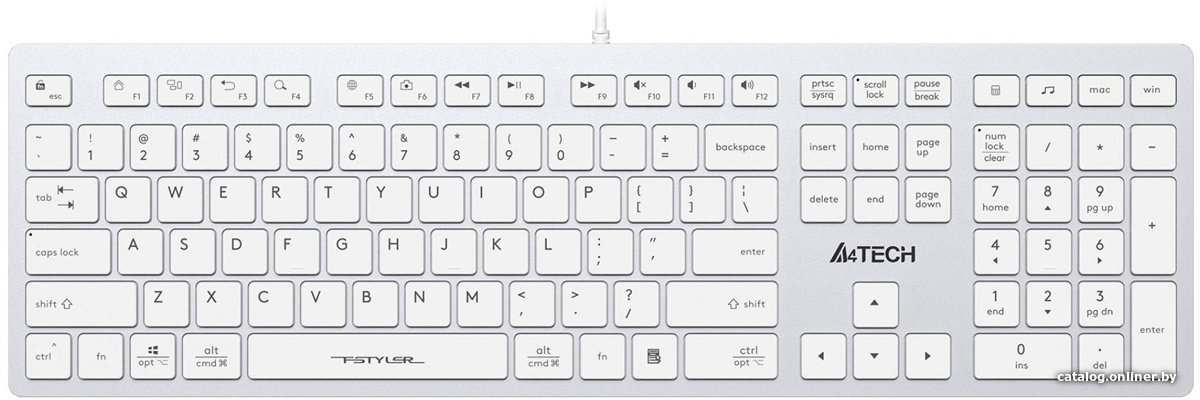 Клавиатура A4Tech Fstyler FX50 (белый)