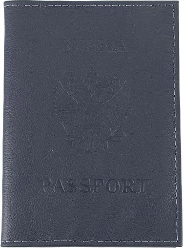 

Обложка для паспорта Poshete 604-117LG-NBW (синий)