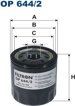 

Масляный фильтр Filtron OP644/2