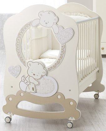 Классическая детская кроватка Italbaby Jolie Oblo 070.0850-6 (кремовый)
