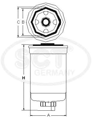 

Топливный фильтр SCT germany ST6030