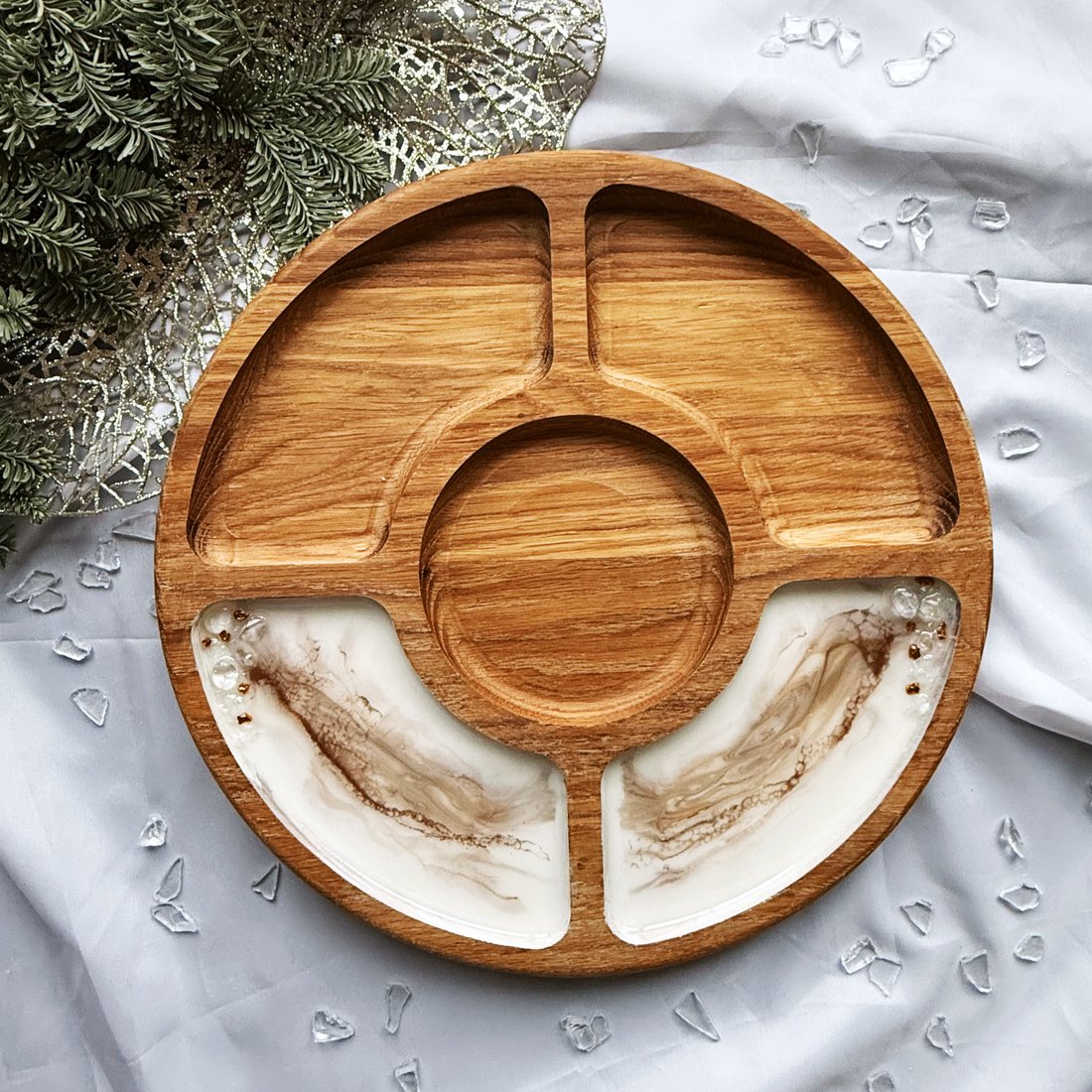 

Менажница Wood_N_Sea с натуральными камнями