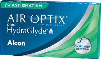 Air Optix Plus For Astigmatism Hydraglyde cyl-0.75 ax090 0.00 дптр 8.7 мм