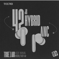 Наушники Tecno True 1 Air (черный)