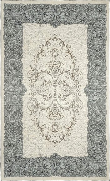

Ковер для жилой комнаты Bossan Rome 3281A-KGRI-BEJ 140x200
