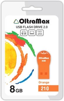USB Flash OltraMax 210 8GB (оранжевый) [OM-8GB-210-Orange]
