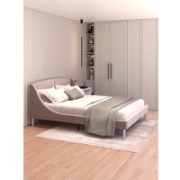 Кровать MONOFIX Лотти 160x200 (микровелюр/капучино)