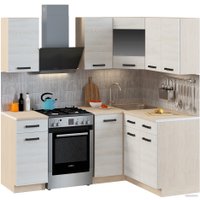 Готовая кухня Genesis Мебель Алиса Loft №2 1.4x1.4 (дуб сонома/сосна белый)