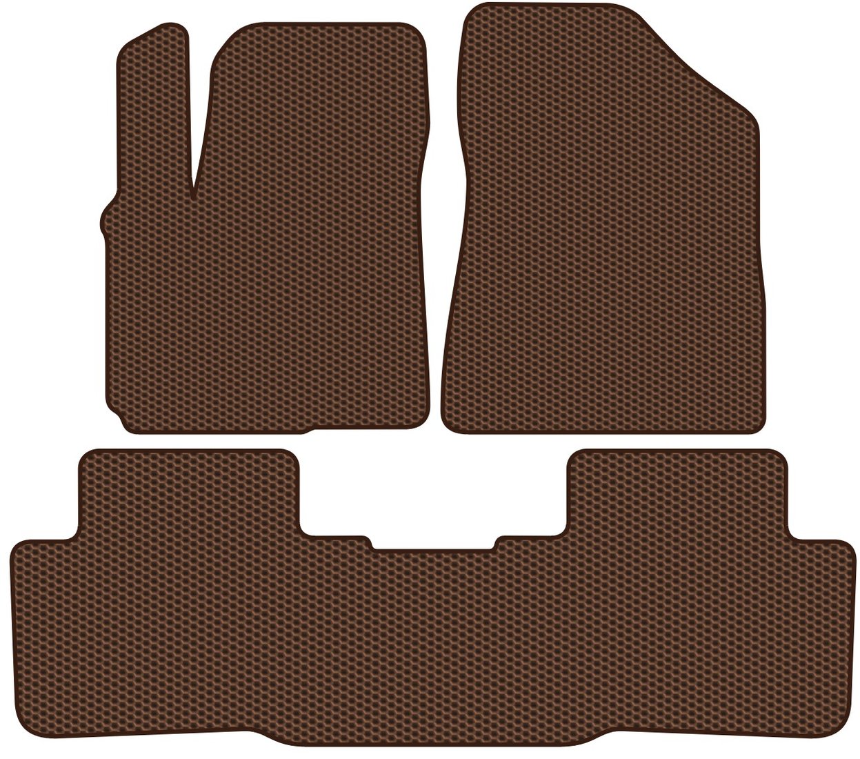 

Комплект ковриков для авто Alicosta Changan CS55 Plus II (suv / SUV) 2021 - Н.В. (коричневый, сота)