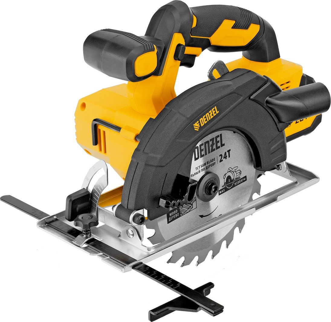 

Дисковая (циркулярная) пила Denzel CCSH-20-165 (с 1-им АКБ)