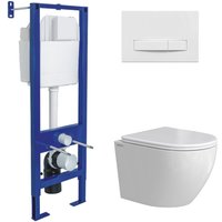 Унитаз подвесной Berges Wasserhaus Okus Rimless 043394 (с сиденьем)