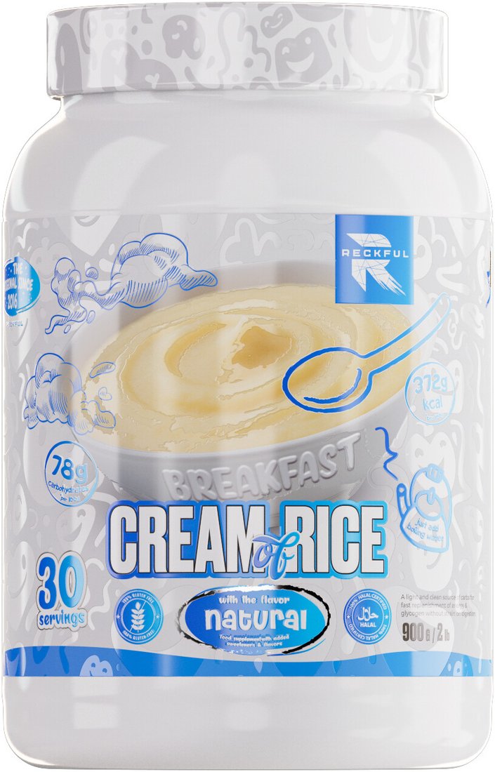 

Гейнер Reckful Cream of Rice (без вкуса, 900г)