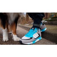 Кроссовки Adidas ZX 850 серый-голубой (D65236)