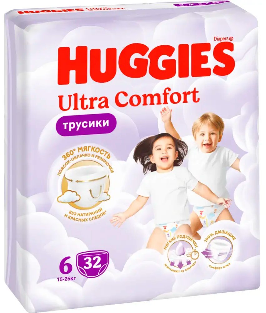 

Трусики-подгузники Huggies Ultra Comfort 6 (32 шт)
