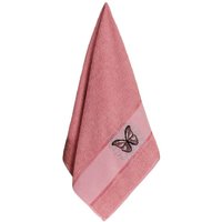 Полотенце Merzuka Kontes 50x90 11960 (в коробке,брусничный)