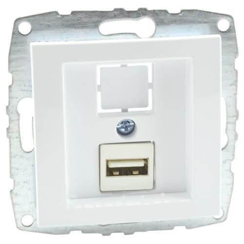 

Розетка USB Mono Electric 500-001905-144 (White)